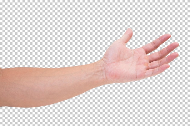 Man hand isolated