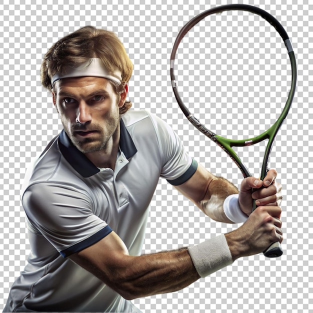 PSD man playing tennis player