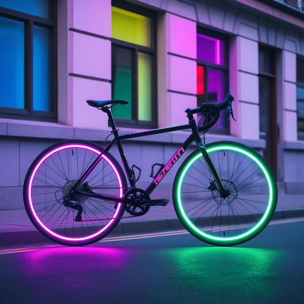 PSD a man riding a bike in a tunnel with a light and on the right