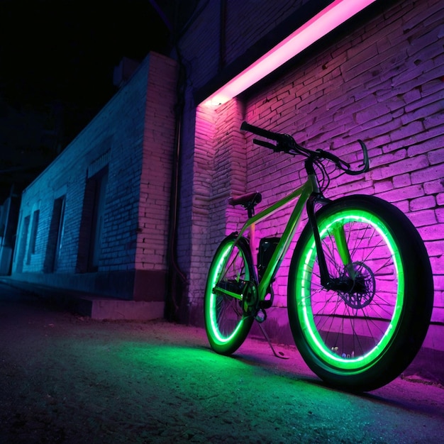 PSD a man riding a bike in a tunnel with a light and on the right