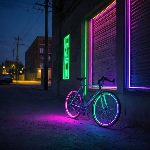 PSD a man riding a bike in a tunnel with a light and on the right