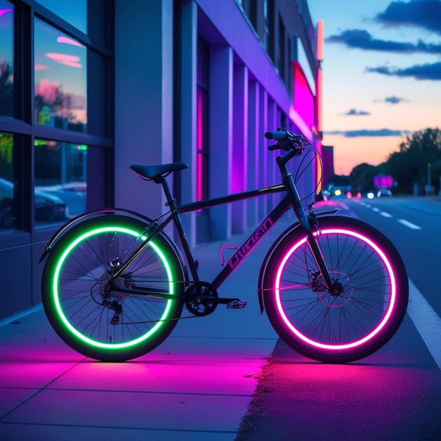 PSD a man riding a bike in a tunnel with a light and on the right