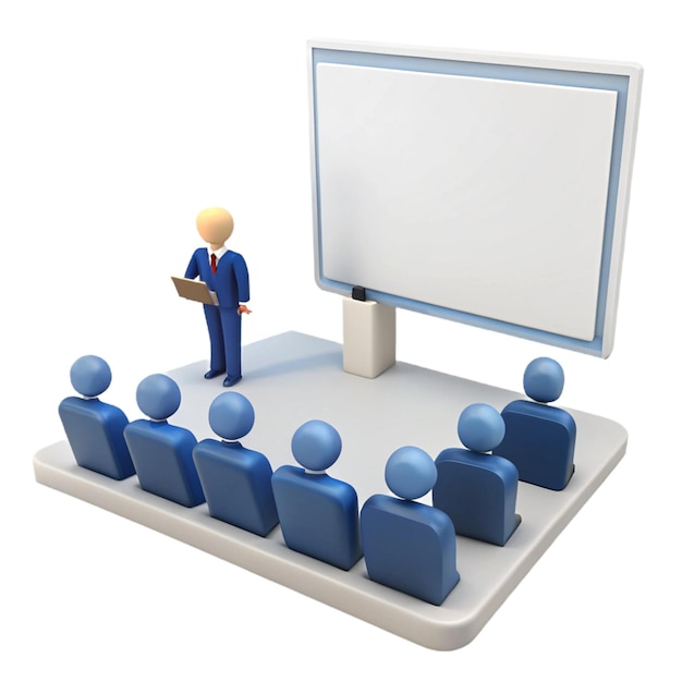 a man in a suit stands in front of a large screen that says quot the word quot