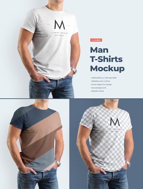 Man T-Shirt Mockup