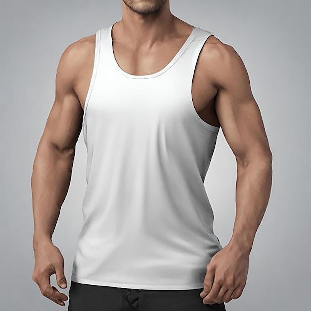 man tank tops mockup