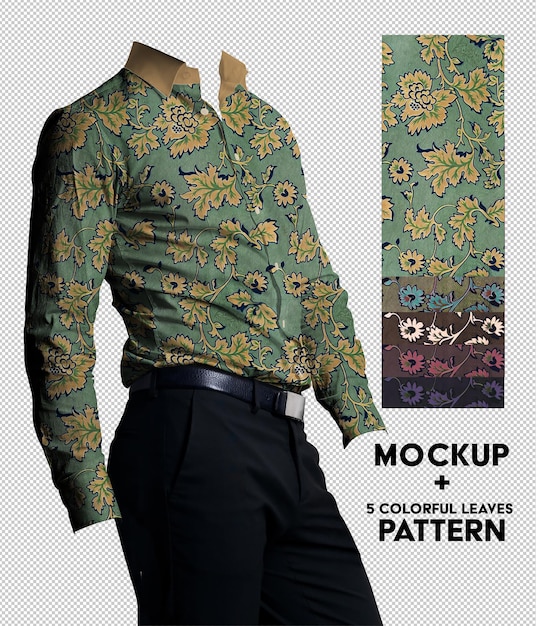 Man wearing dress shirt mockup