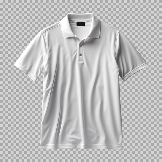 man white polo shirt isolated on background