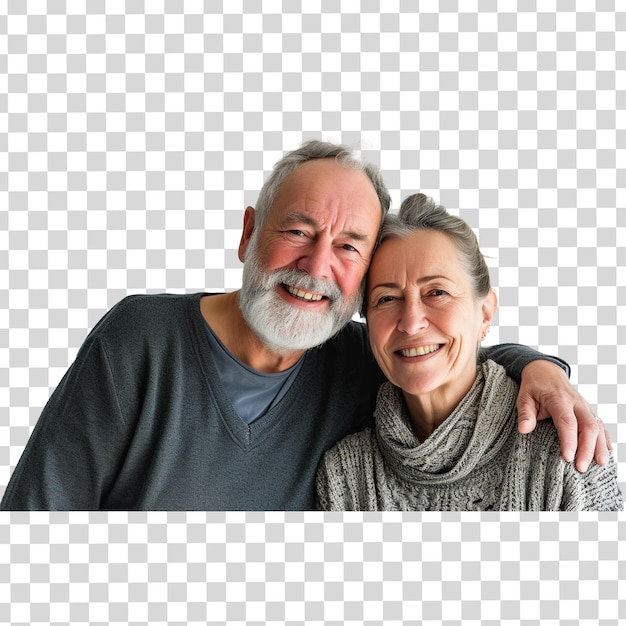 PSD a man and a woman pose for a picture with a smile on their face