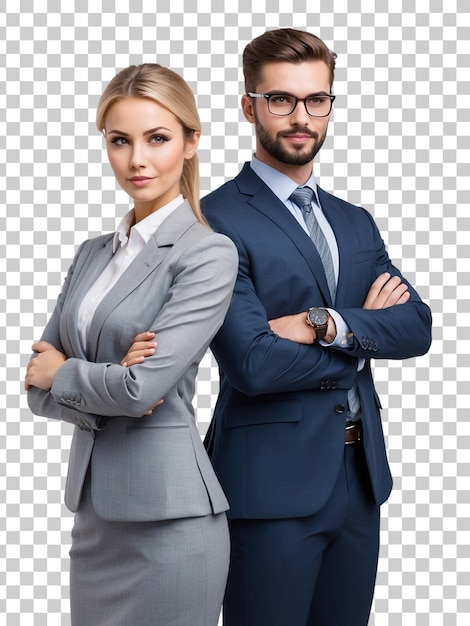 a man and a woman stand in front of a crossword puzzle