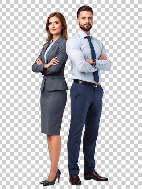 a man and a woman stand in front of a crossword puzzle