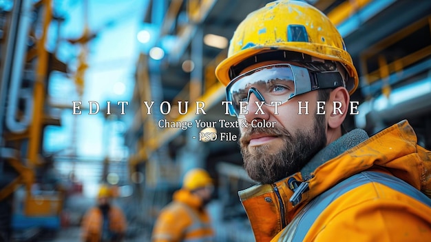 Man Working at height with blue sky