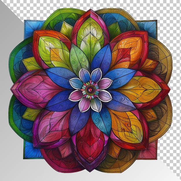 mandala isolated on transparent background