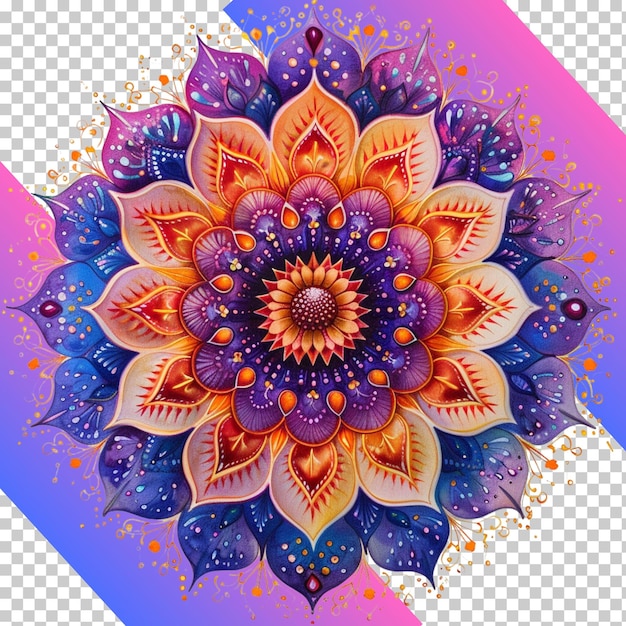 mandala isolated on transparent background