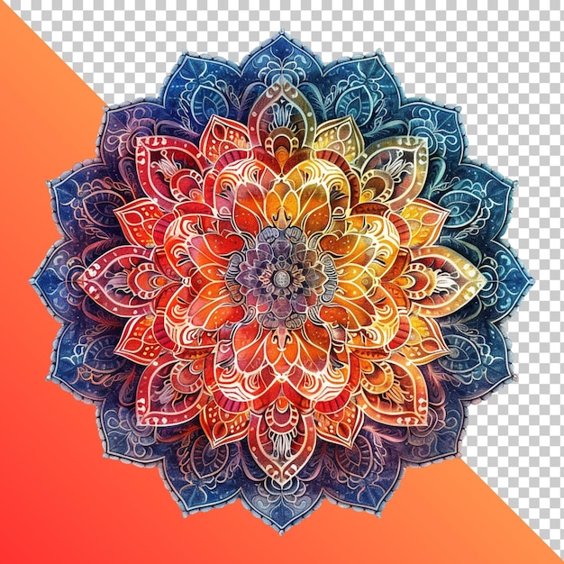 mandala isolated on transparent background