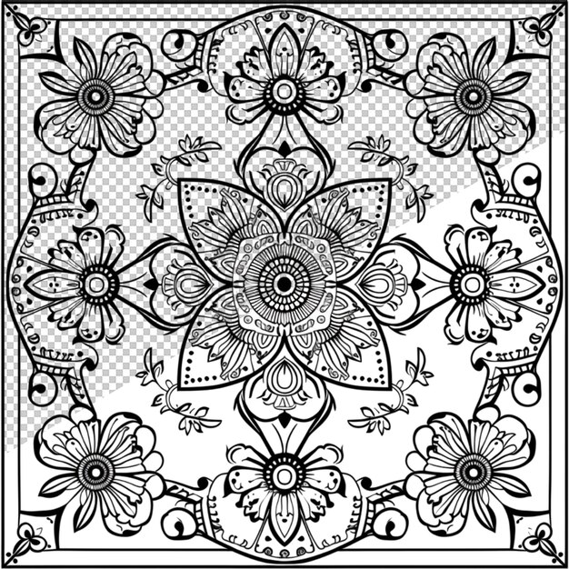 PSD mandala pattern