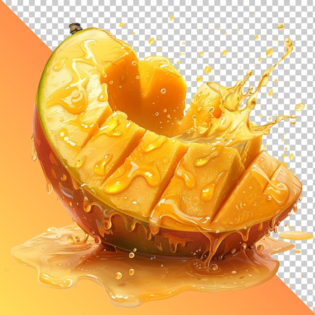 Mango isolated on transparent background