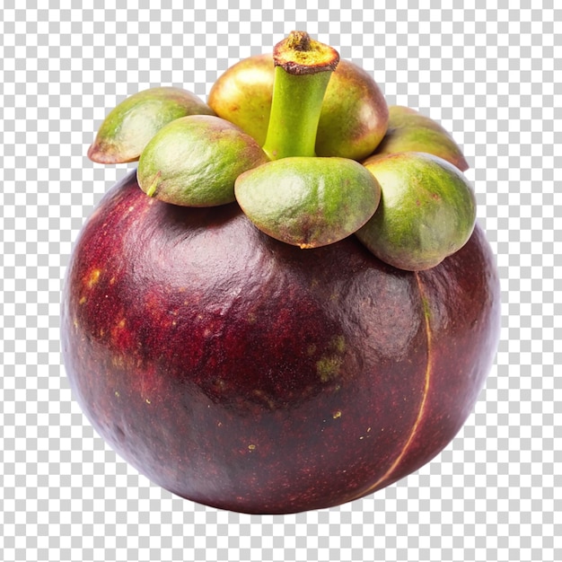 Mangosteen fruit on a transparent background