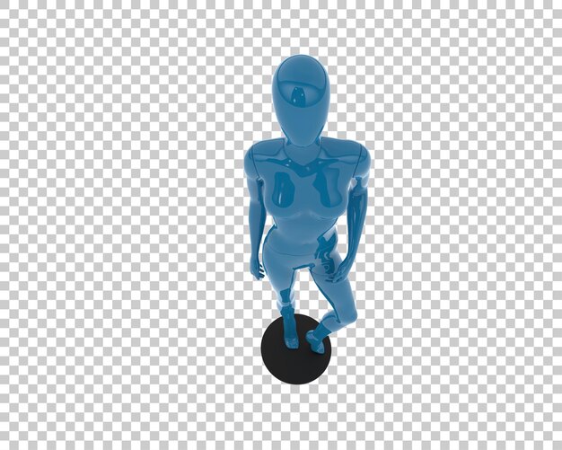 PSD mannequin isolated on transparent background 3d rendering illustration