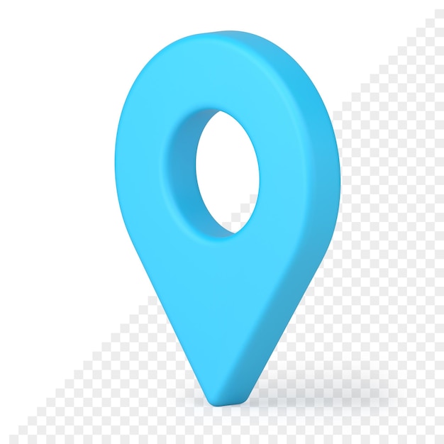 Map pin 3d icon