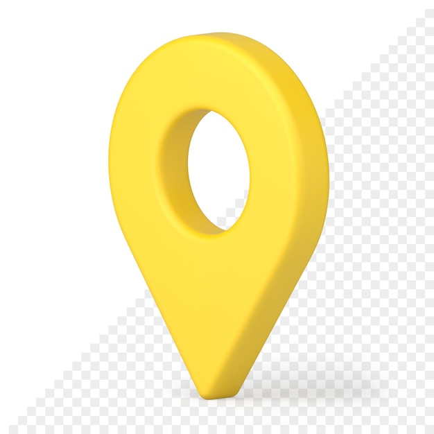 Map pin 3d icon