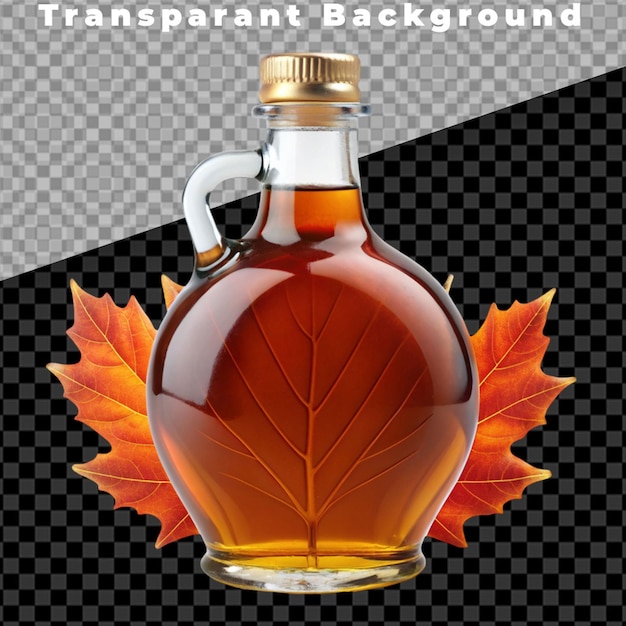 Maple Syrup Bottle isolated on transparent background