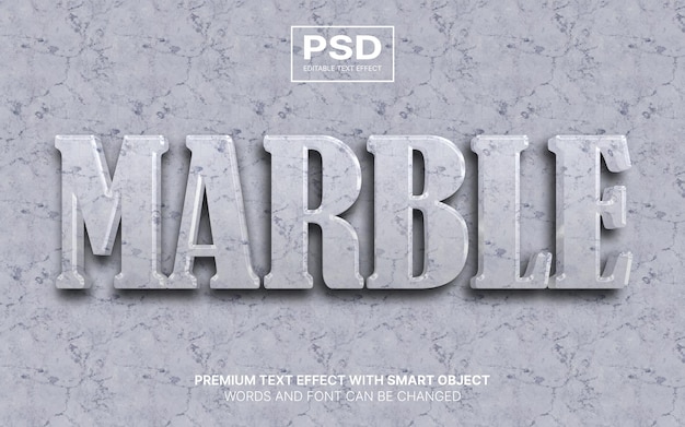 Marble editable text effect