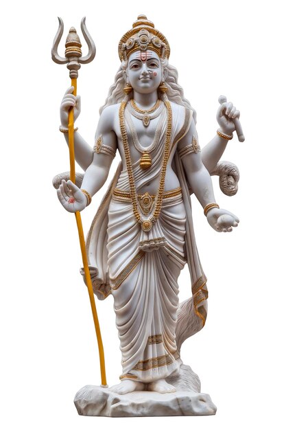 Marble statue of a Indian god