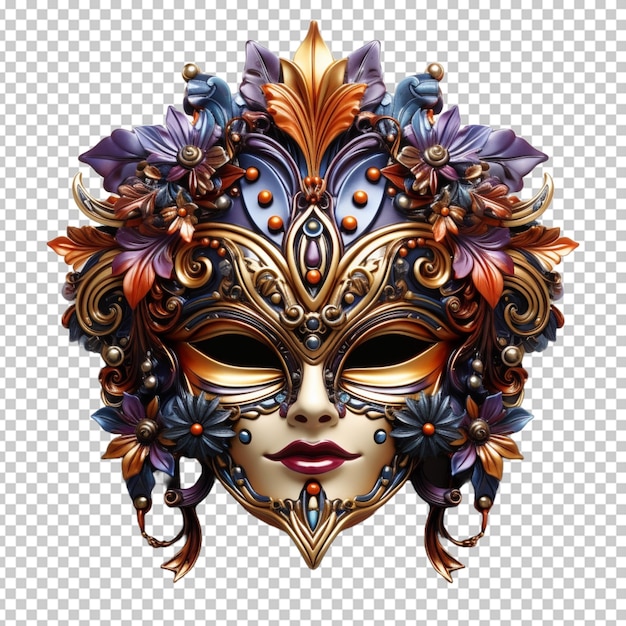 PSD mardi gras mask png psd