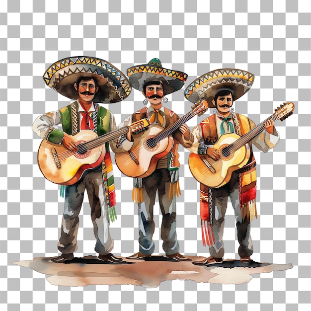 Mariachi band playing music mexican theme