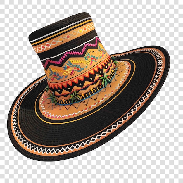 PSD mariachi hat for national hispanic heritage month festival illustration