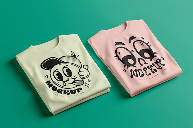 PSD marker aesthetic t-shirt mockup design