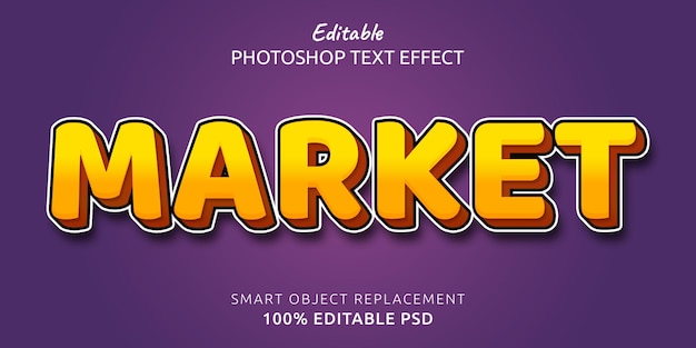 Market Editable Photoshop Text Style Effect