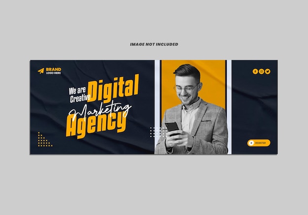 Marketing Agency Facebook Cover Banner Template