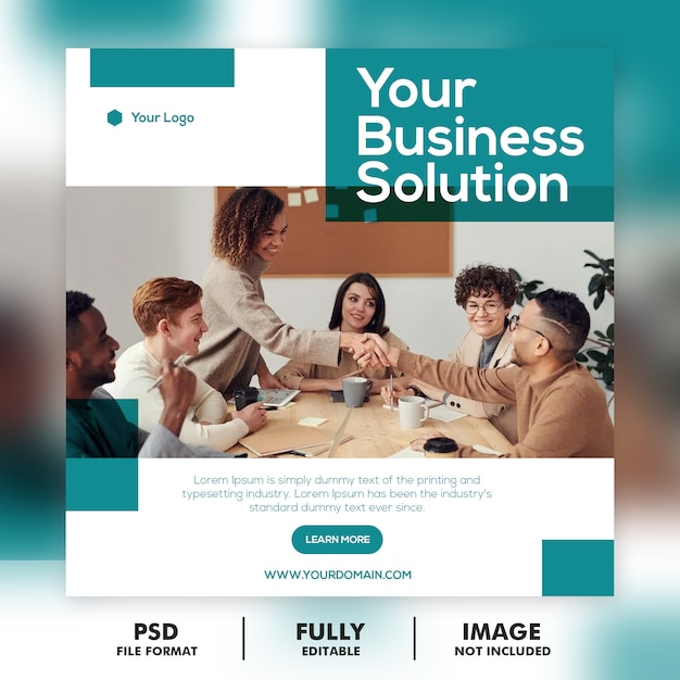 Marketing web social media post template