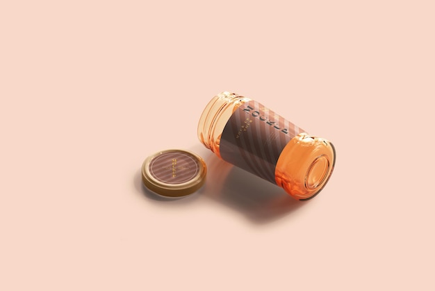 Marmalade glass jar mockup