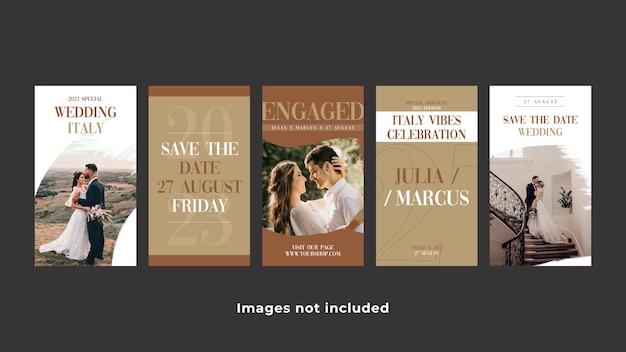 PSD marriage instagram stories