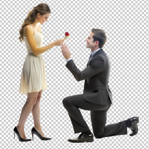 marriage proposal on one knee