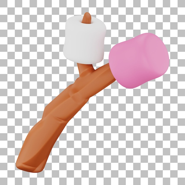 Marshmallow 3D Illustration