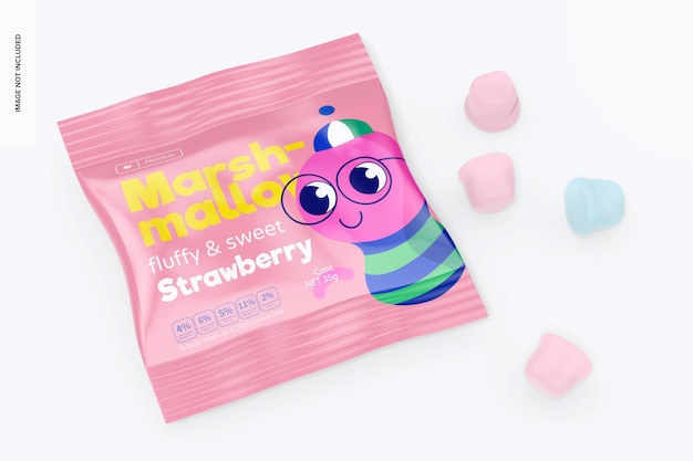 Marshmallow Bag Mockup