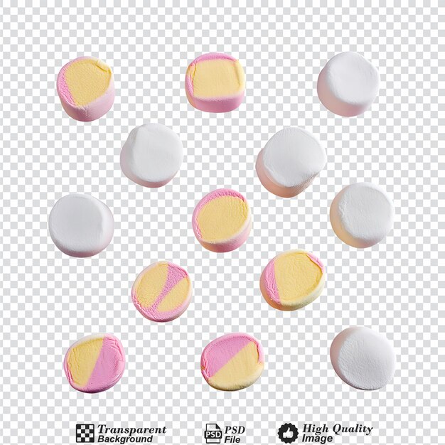 PSD marshmallow isolated on transparent background