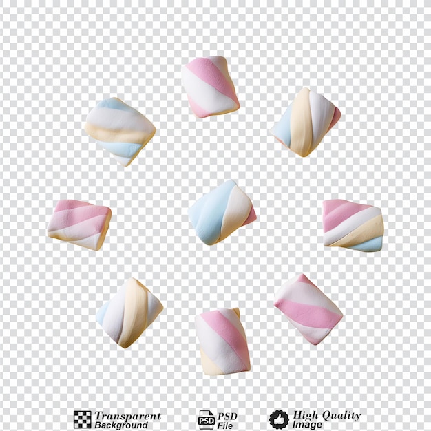 PSD marshmallow isolated on transparent background