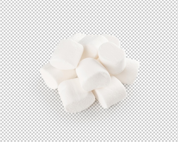 Marshmallow isolated