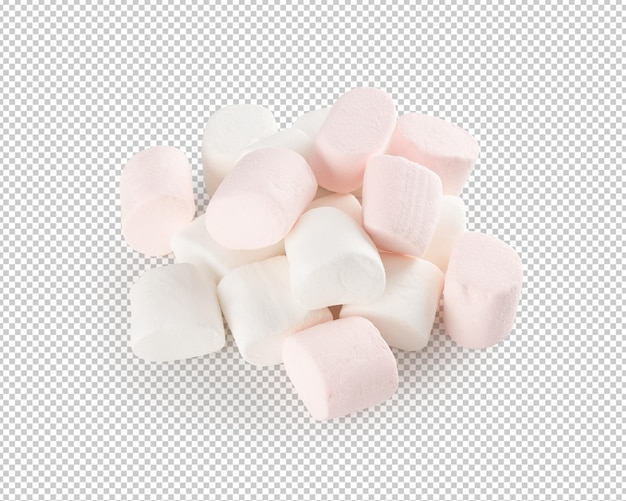 Marshmallow isolated