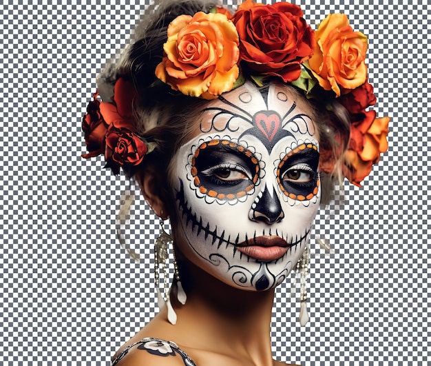 Marvelous Dead Face Paint isolated on transparent background