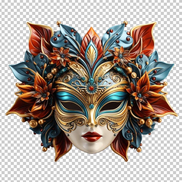 mask mardi gras 3d rendered png psd