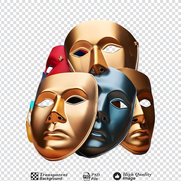 PSD masks isolated on transparent background