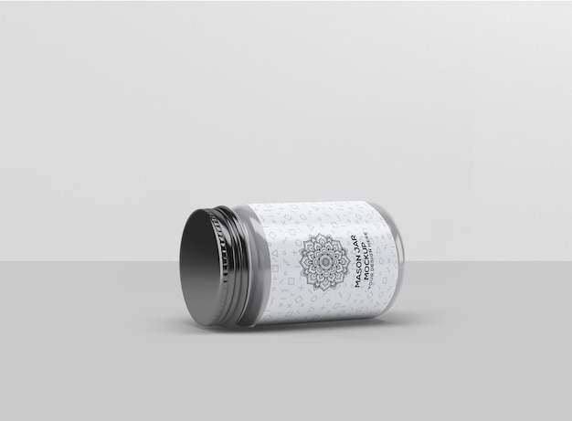 PSD mason jar mockup