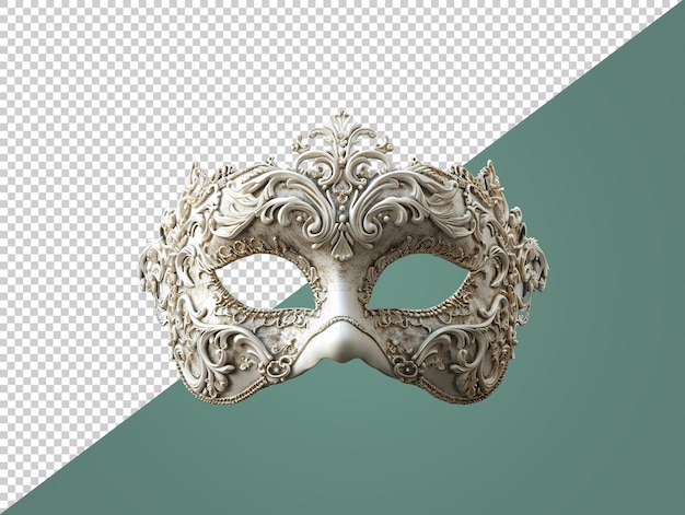 Masquerade mask with transparent background