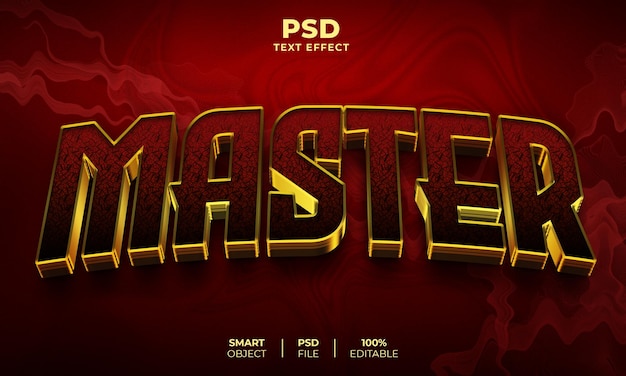 Master 3D editable text effect