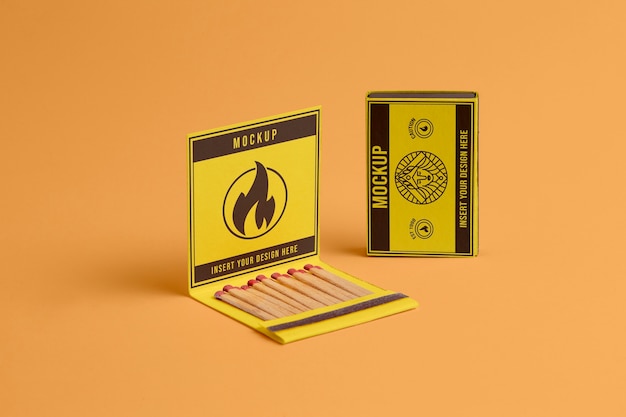 Match box mockup design